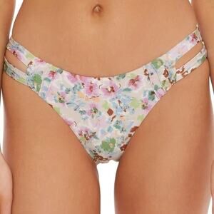 Isabella Rose Maui Floral Reversible Swim Bottom Sz S NWT